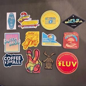 3 FOR $15 Dutch Bros Stickers!!